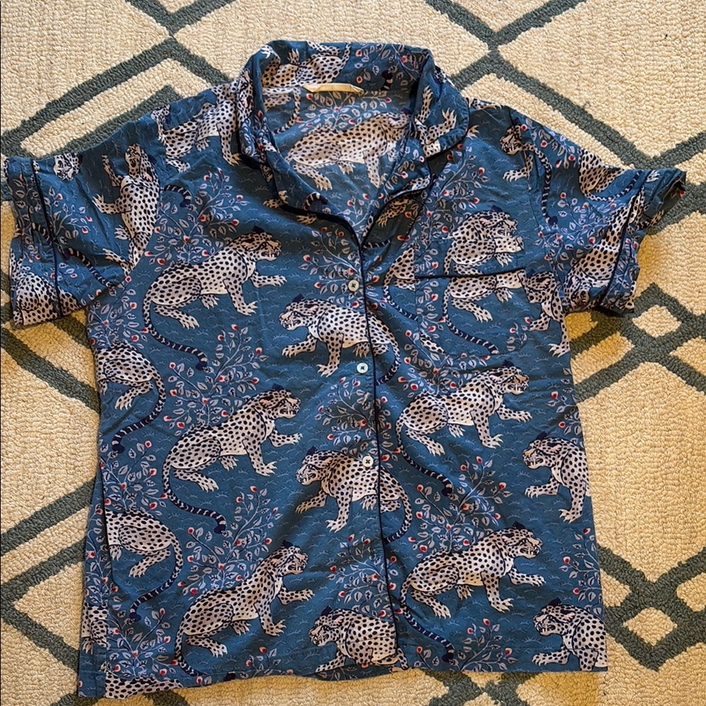 Three piece Blue Leopard Printfresh PJs - Picture 4 of 6